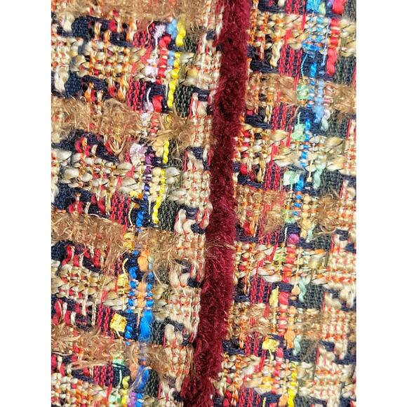 Anthropologie Tweed Blazer XS Multicolor Oversized Statement Jacket - Picture 10 of 15